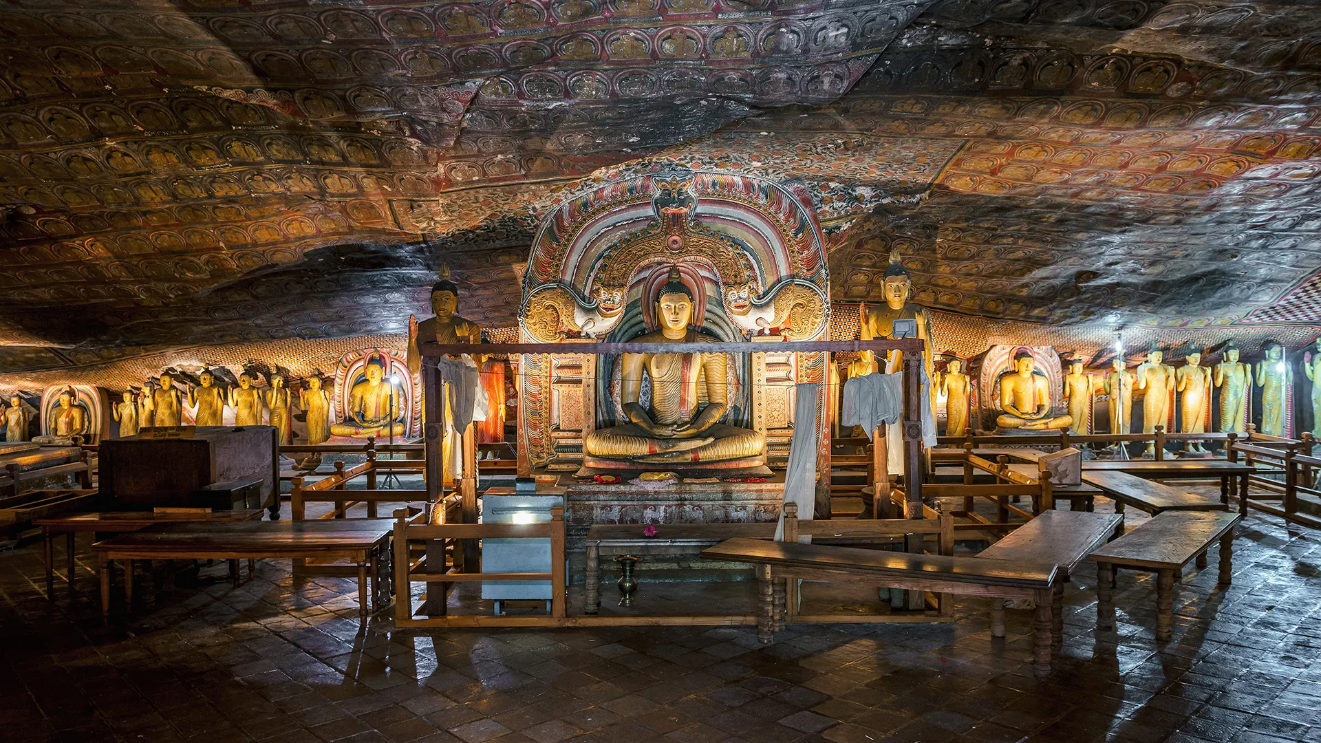 Cave Interior at Dambulla